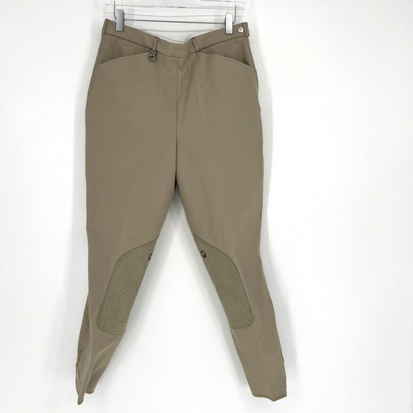 Pikeur Pants Womens 34L The Winner Patch Breeches Tan Riding Pants - Picture 1 of 13